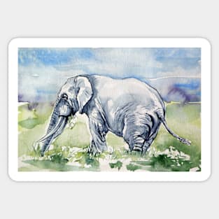 Eating elephant Sticker